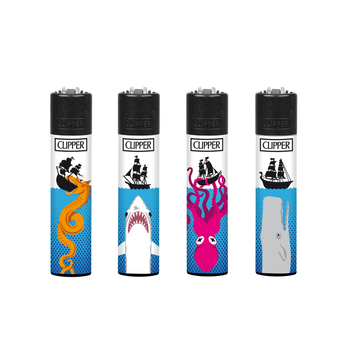 Zapalniczka CLIPPER CP11 SEA MONSTERS (48 szt.)