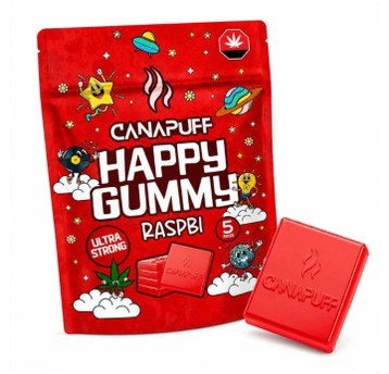 Żelki Konopne Canapuff Happy Gummy 20g Raspbi